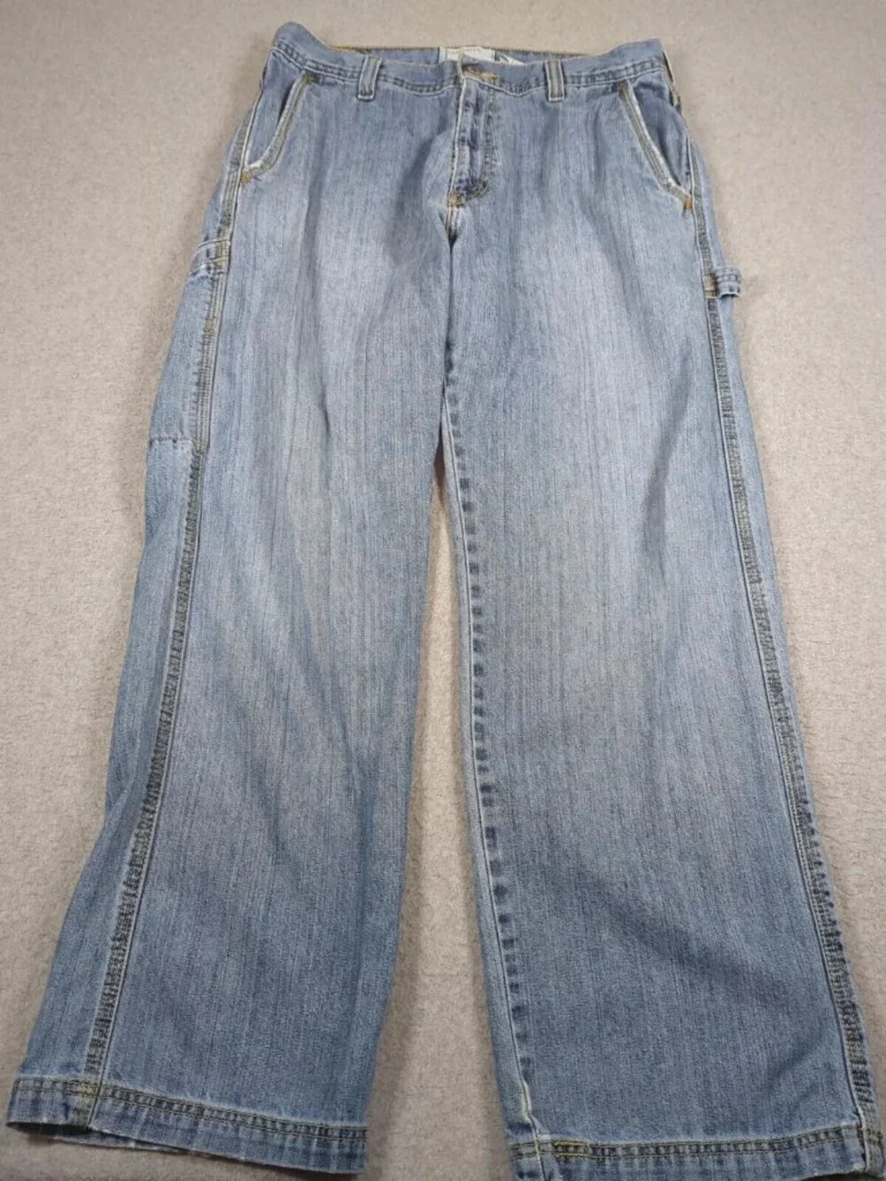 Levi's Silver Tab Carpenter Jeans Men's 33x32 (Fit 33x31) Blue Faded Baggy